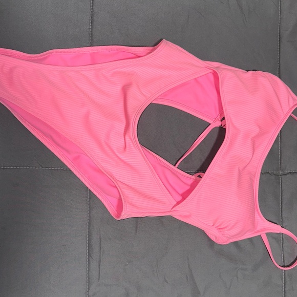 Wild Fable Pink Swimsuit with Cutout - Picture 2 of 4